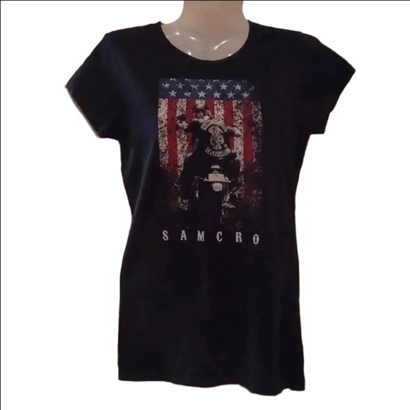 💙🏍black Sons of Anarchy M size t-shirts - Picture 2 of 8
